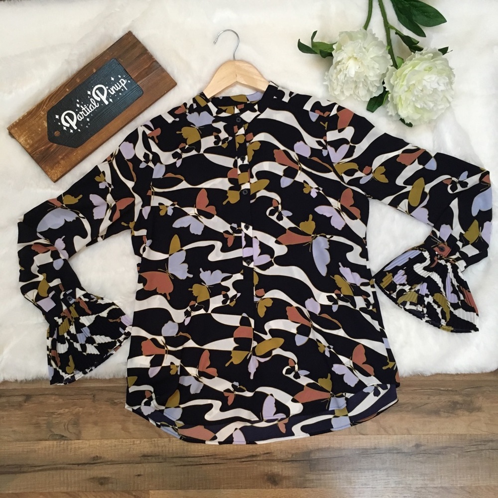 SALE! Ann Taylor Bell Sleeve Butterfly Blouse